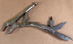 Petersen Dewitt Vise Grip Locking Pliers 5WR, Schrade Multi-Tool Box USA - Picture 1 of 18