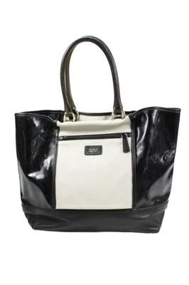 Bolso de hombro Furla para mujer de cuero tono dorado con cierre de botones negro blanco Foto 1 de 4