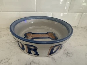 M. A. Hadley Pottery Dog Dish. “Our Dog”. 8” X 2.5” - Picture 1 of 6
