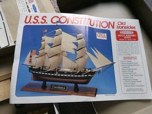 Vintage Scientific U.S.S Constitution Old Ironsides Model Open Box - Picture 1 of 2