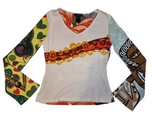 Custo Barcelona vintage long sleeve top, size S - Picture 1 of 5