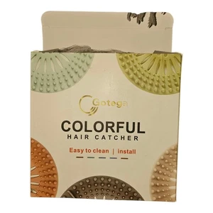 Pack de 3 captadores de pelo GOTEGA SILICONA - Fácil de limpiar e instalar - Ducha/BAÑERA NUEVO - Imagen 1 de 3
