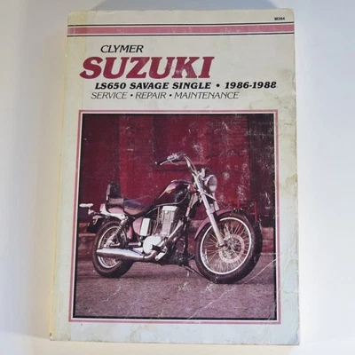 Suzuki LS650 Savage Single 1986-1988 - Manual de reparación de servicio Clymer M384 Foto 1 de 4