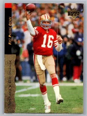 1995 Upper Deck Joe Montana Box Set #16 First Passing Crown - Image 1 of 2