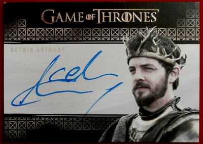 GAME OF THRONES - GETHIN ANTHONY - Personally Signed Autograph Card 2017 - Image 1 of 2