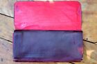 143 Year Old Antique Victorian Leather Tri-Fold Wallet Hand Signed In 1877