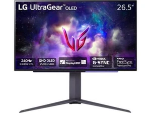 LG 27" (26.5" Viewable) 240 Hz OLED QHD Gaming Monitor FreeSync Premium Pro & G- - Picture 1 of 8