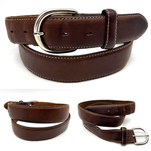 Silver Creek 5709 Brown Genuine Leather Southwestern Overlay Belt Men's 42 - Picture 1 of 15
