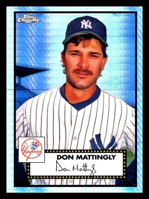 2021 Topps Chrome Platinum Anniversary Prism Refractor Don Mattingly #696 - Image 1 of 2