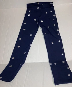 NWT Old Navy blue with Silver Snowflake Leggings S 6 - 7 - Picture 1 of 4