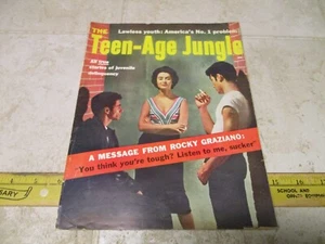 VTG The Teen-Age Jungle Mens Magazine 1956 Pulp Stories - Imagen 1 de 5