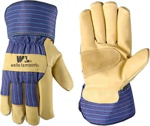 Men's Heavy Duty Leather Palm Thinsulate Winter Work Gloves with Safety Cuff, - Picture 1 of 1