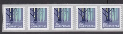U. S COIL STRIP OF 25 x 5c, 3207AMNH NON-PROFIT WETLANDS/ P # 1111 (2 STRIPS) #1 - Image 1 of 3