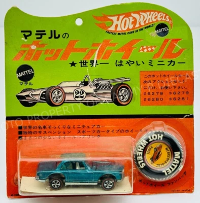Hot Wheels Redline MERCEDES BENZ 280SL Aqua Blanco Interior ¡PAQUETE BLISTER JAPONÉS! Foto 1 de 4