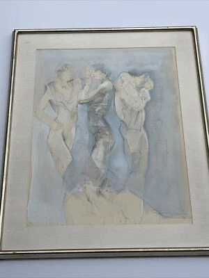 Jurgen Gorg Painting German Expressionist Portrait Fashion Modernism Famous - Image 1 of 4