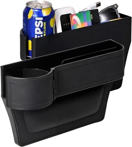 Car Seat Gap Filler Organizer, 2 Pack Multifunctional Car Seat Organizer with Ad - Picture 1 of 12