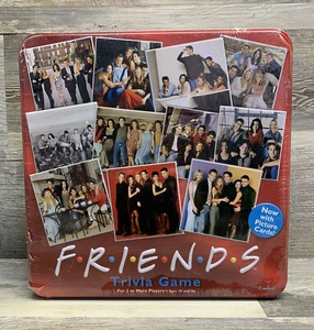 2003 FRIENDS Trivia Game with Picture Cards in Collectible Red Tin - NEW - Picture 1 of 2