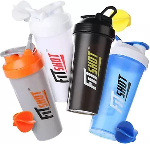 Proteinshaker Flasche 28 Unzen Sport Wasser Milch Fitnessstudio Training Fitness Pulver Mix Tasse - Bild 1 von 8