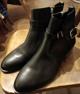 DKNY Lily Ankle Boots Black Leather UK 7.5 Brand New RRP £176 - Picture 1 of 5