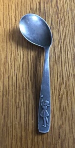 Auerhahn Kinderbesteck Baby-Breilöffel 90er Silber Mädchen*Nachlass*Vintage* - Bild 1 von 5