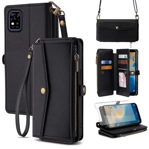 Phone Case for ZTE Blade A31/Avid 589 Z5158 Zipper Wallet Cover with Screen P... - Photo 1 sur 8
