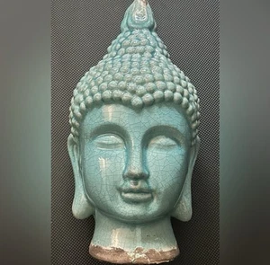 Old Chinese Song Dynasty Ru Kiln Shakyamuni Buddha Head Statue Replica - Picture 1 of 5