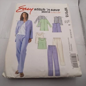 2007 Stitch N Save Muster M0918 Jacke Weste Tank Hose Gr. 16 - 22 - Bild 1 von 9