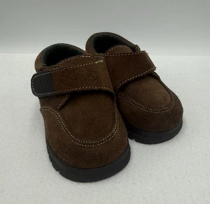 McKids Toddler Brown Suede Loafers Size 3 - Picture 1 of 13