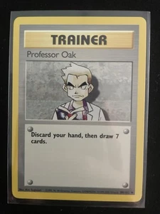 Pokémon Professor Oak Base Set Trainer Card 4th Print 1999 88/102Mint Pack Fresh - Picture 1 of 2