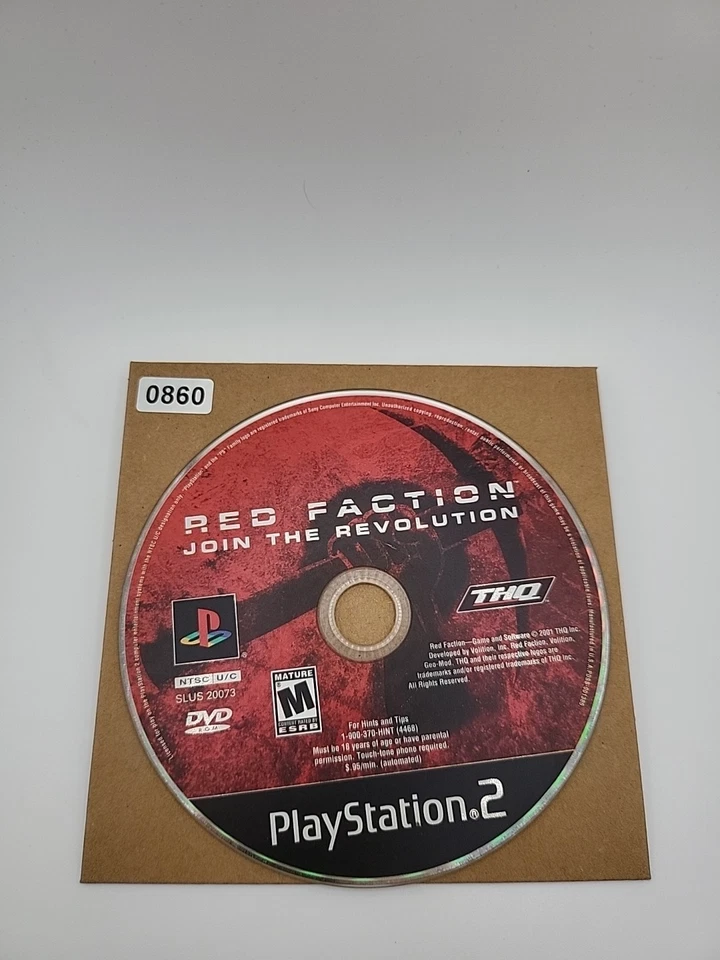 Red Faction Join The Revolution (PlayStation 2 PS2) NO TRACKING DISC ONLY  - Image 1 of 1
