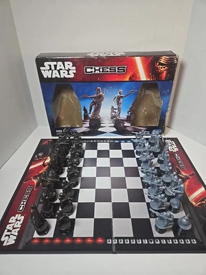 Star Wars Force Awakens & Saga - Chess Set 2014 Hasbro Game Disney - Complete  - Image 1 of 4