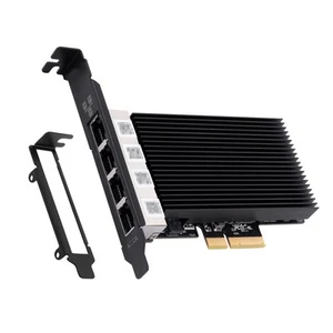 PCI-E Network Adapter 2.5G Gigabit Quad RJ45 Port NIC (Intel I226 Chipset) 25... - Afbeelding 1 van 6