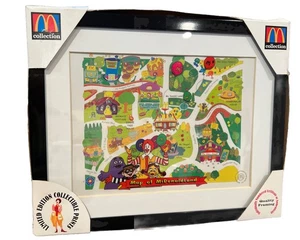 McDonald's Vintage 1998 Framed McDonaldland Map Sericel Animation Art Cel - Picture 1 of 4