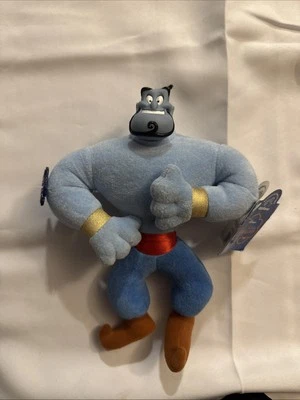 Muñeco de Peluche Disney Aladdin Genio Azul Cabeza de Vinilo 10" Aplausos De Colección Raro 1993 Foto 1 de 4
