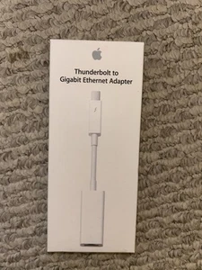 Apple Thunderbolt-to-Gigabit Ethernet Adapter With Box For Mac Laptop - Photo 1/4
