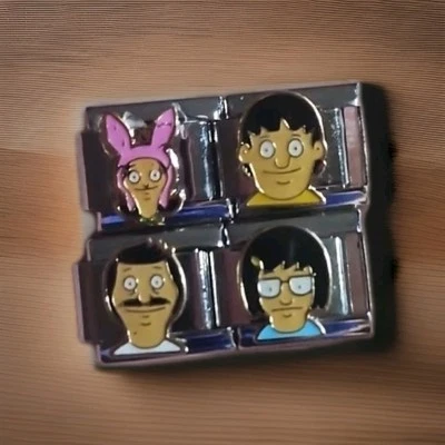 Bobs Burgers Italian Charms Set Stainless Steel Enamel 9MM - Image 1 of 2