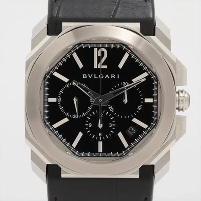 Bvlgari Octo Maserati BGO41SCH SSS y cuero AT esfera negra Foto 1 de 4