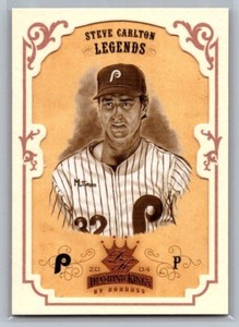 2004 Donruss Diamond Kings Legends white frame Steve Carlton HOF