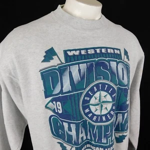 Sudadera De Colección Seattle Mariners 1995 ALDC Champions Hombres Gris MLB EE. UU. Talla XXL - Imagen 1 de 17