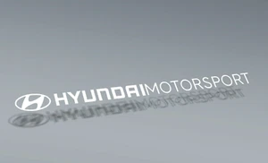 ADESIVO PRESPAZIATO INTAGLIATO BIANCO HYUNDAI MOTORSPORT - Imagen 1 de 2
