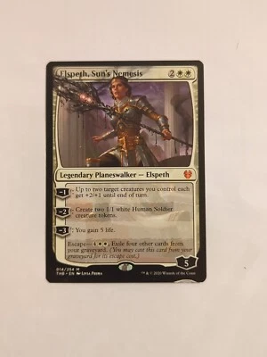 MISPRINT | MISCUT - Elspeth, Sun's Nemesis Theros Beyond Death NM, English Magic - Image 1 of 3