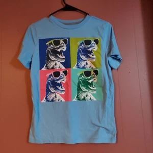 Arizona Jean Co. Boys L (14/16) Light Blue Graphic Dinosaur T-shirt - Picture 1 of 5