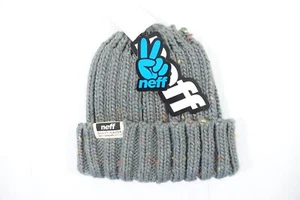 NEFF ANTHRAZIT MELIERT GRAU RIDLEY WARM STRICK SKULL CAP BEANIE MÜTZE HERREN NEU MIT ETIKETT NEU - Bild 1 von 8