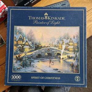 Spirit of Christmas 🧩 Thomas Kinkade 🧩 1000 Piece Jigsaw Puzzle 🧩 Gibsons