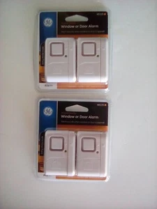 2 paquetes 2 cada uno GE alarma ventana/puerta 45115 timbre de seguridad/alarma batería incluida 14 - Imagen 1 de 2