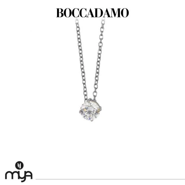 COLLANA BOCCADAMO MYA da Donna, in acciaio, punto luce con zircone ref. BRGR02 - Immagine 1 di 1