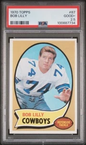 1970 Topps #87 Bob Lilly #87 HOF Freshly but harshly graded! PSA 2.5 Good+ - Picture 1 of 2