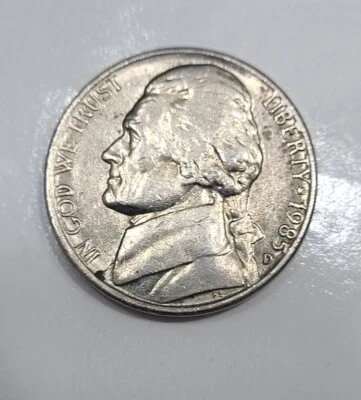 1985-D Jefferson Nickel Double Strike Error - Image 1 of 4