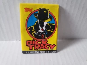 Vintage 1990 Topps Dick Tracy Movie Factory Sealed Trading Card Pack - Picture 1 of 4