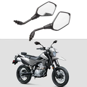 Pair Motorcycle Rear view Side Mirror For Kawasaki KLX 230 250 300 650 Durable - Picture 1 of 24